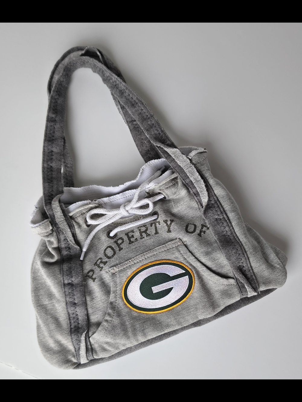 Little Earth Productions Green Bay Packers Gray Drawstring Tote w/ Pockets